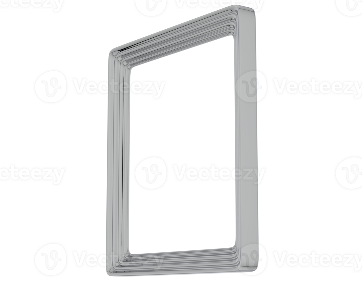 Frame isolated on background. 3d rendering - illustration png