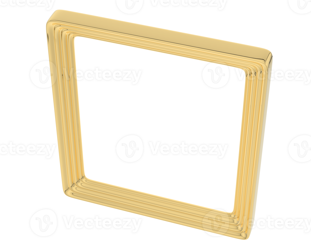 Frame isolated on background. 3d rendering - illustration png