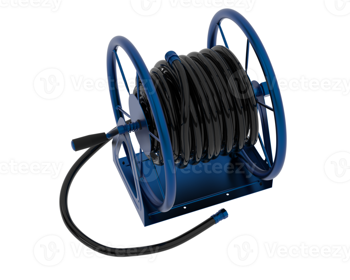 Garden hose isolated on background. 3d rendering - illustration png