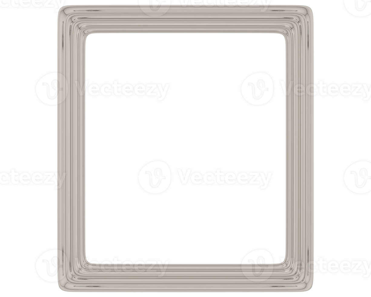 Frame isolated on background. 3d rendering - illustration png