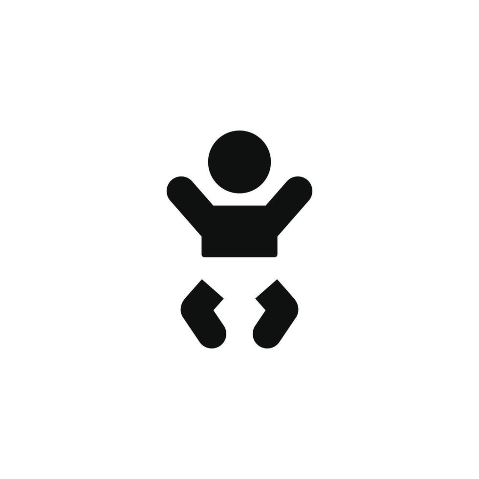 Baby changing diapers icon isolated on white background vector
