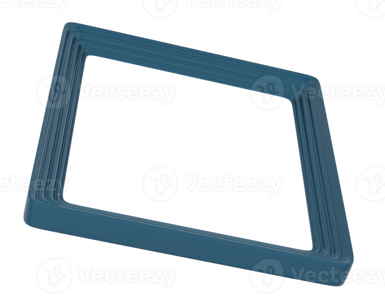 Frame isolated on background. 3d rendering - illustration png