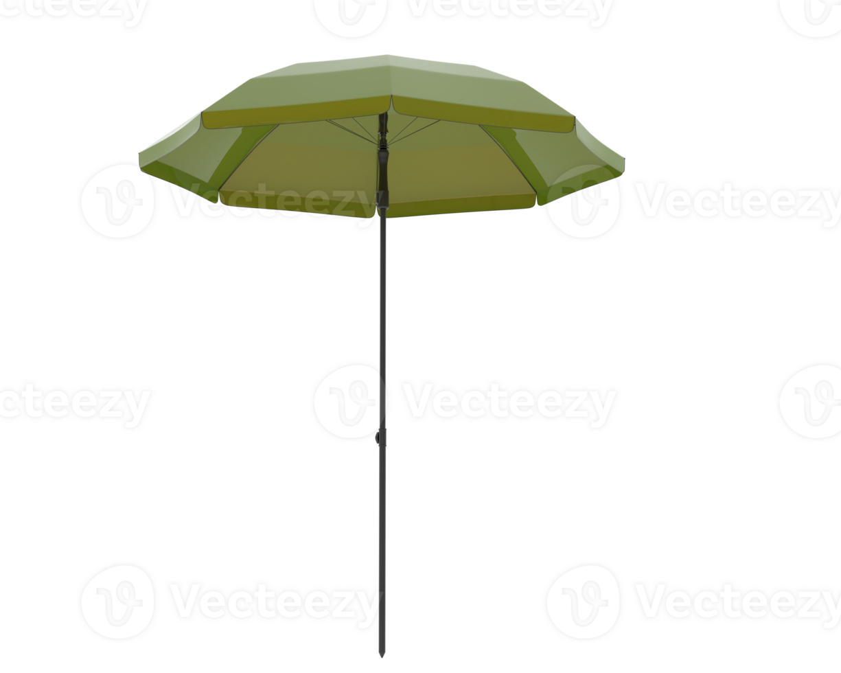 Beach umbrella isolated on background. 3d rendering - illustration png