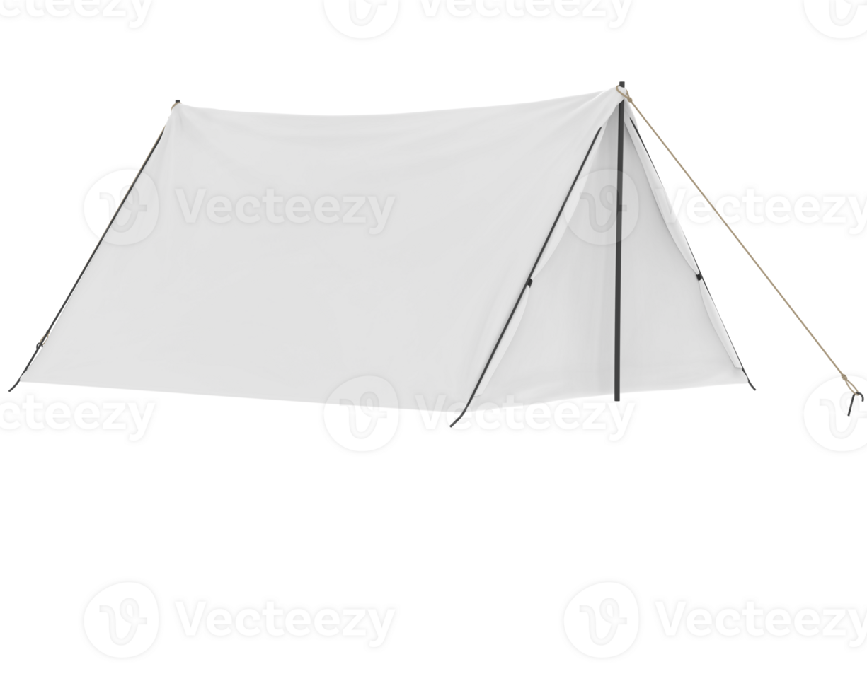 Camping tent isolated on background. 3d rendering - illustration png