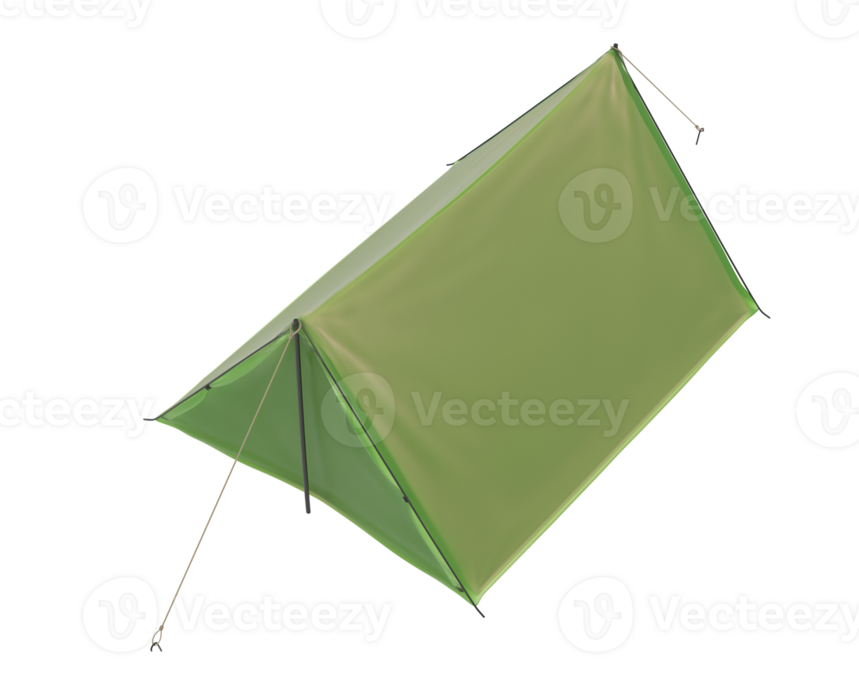 Camping tent isolated on background. 3d rendering - illustration png