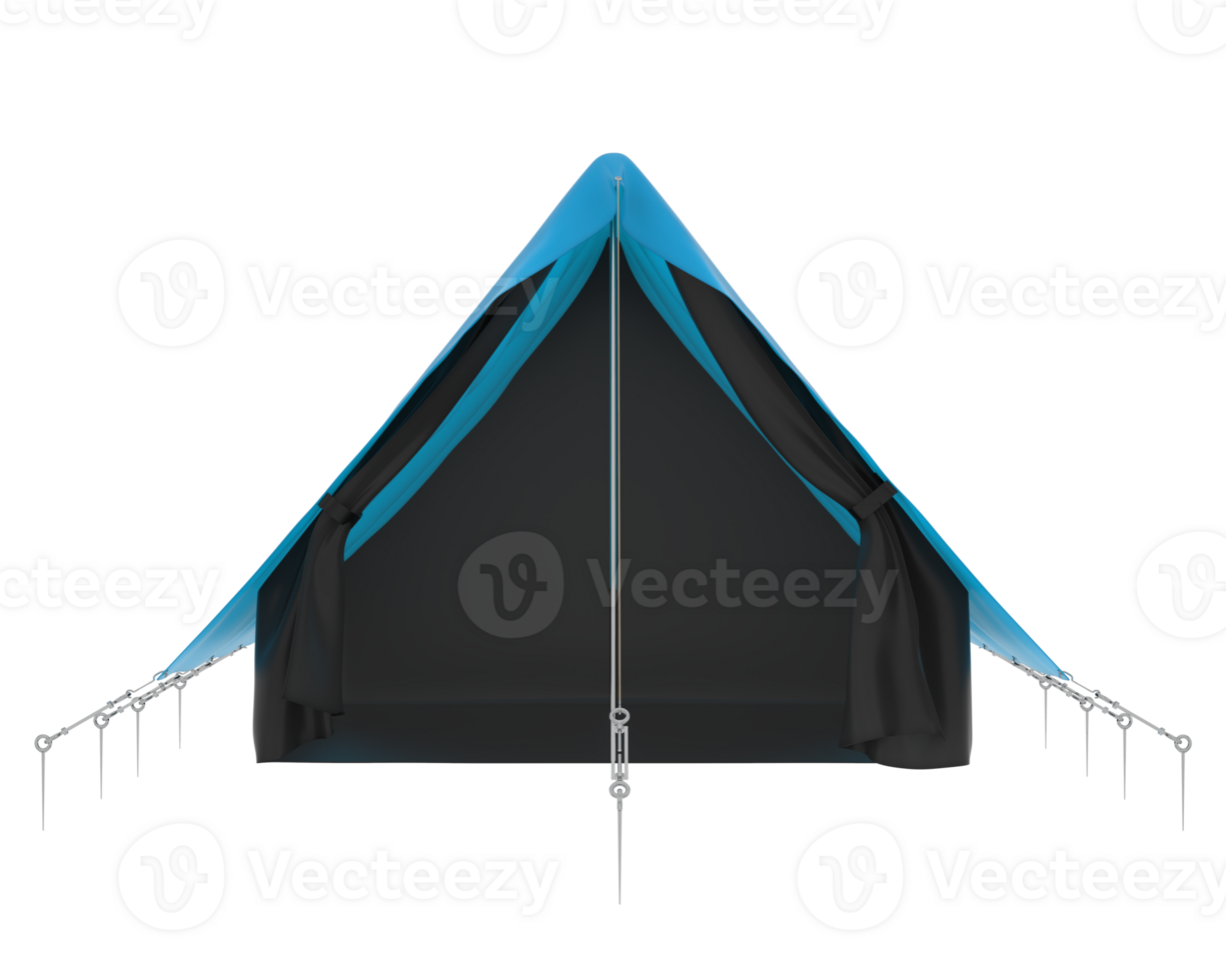 Camping tent isolated on background. 3d rendering - illustration png