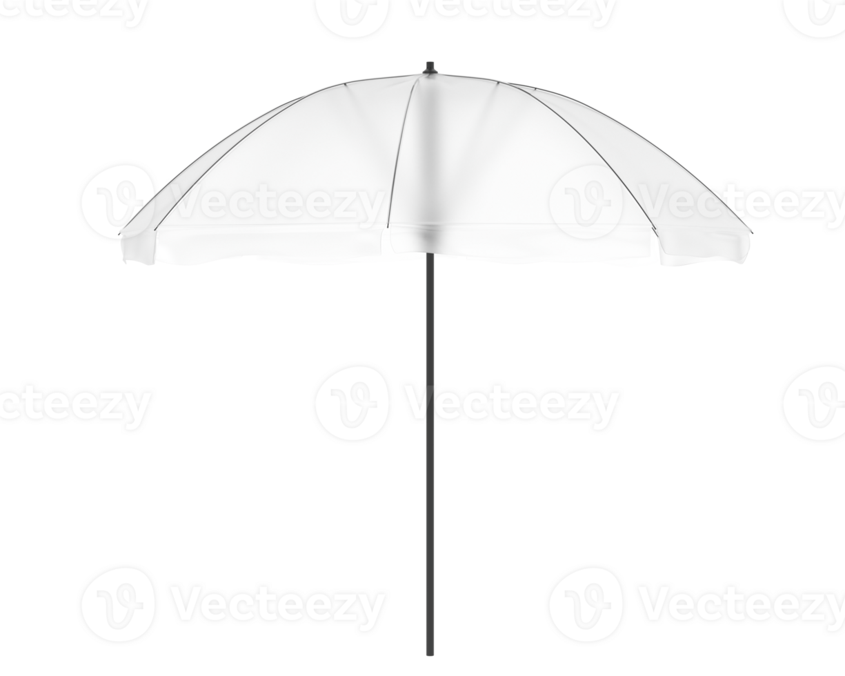 Beach umbrella isolated on background. 3d rendering - illustration png