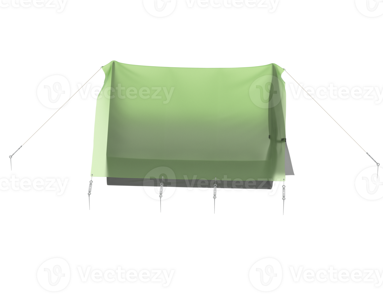 Camping tent isolated on background. 3d rendering - illustration png