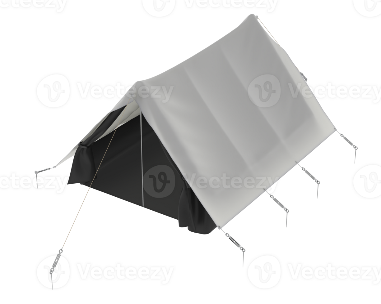 Camping tent isolated on background. 3d rendering - illustration png
