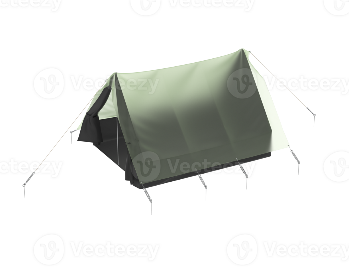 Camping tent isolated on background. 3d rendering - illustration png
