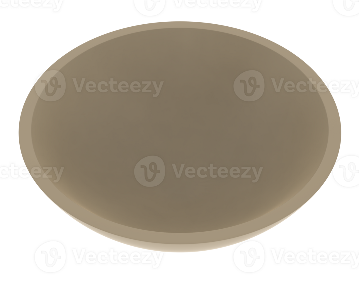Ramekin isolated on background. 3d rendering - illustration png