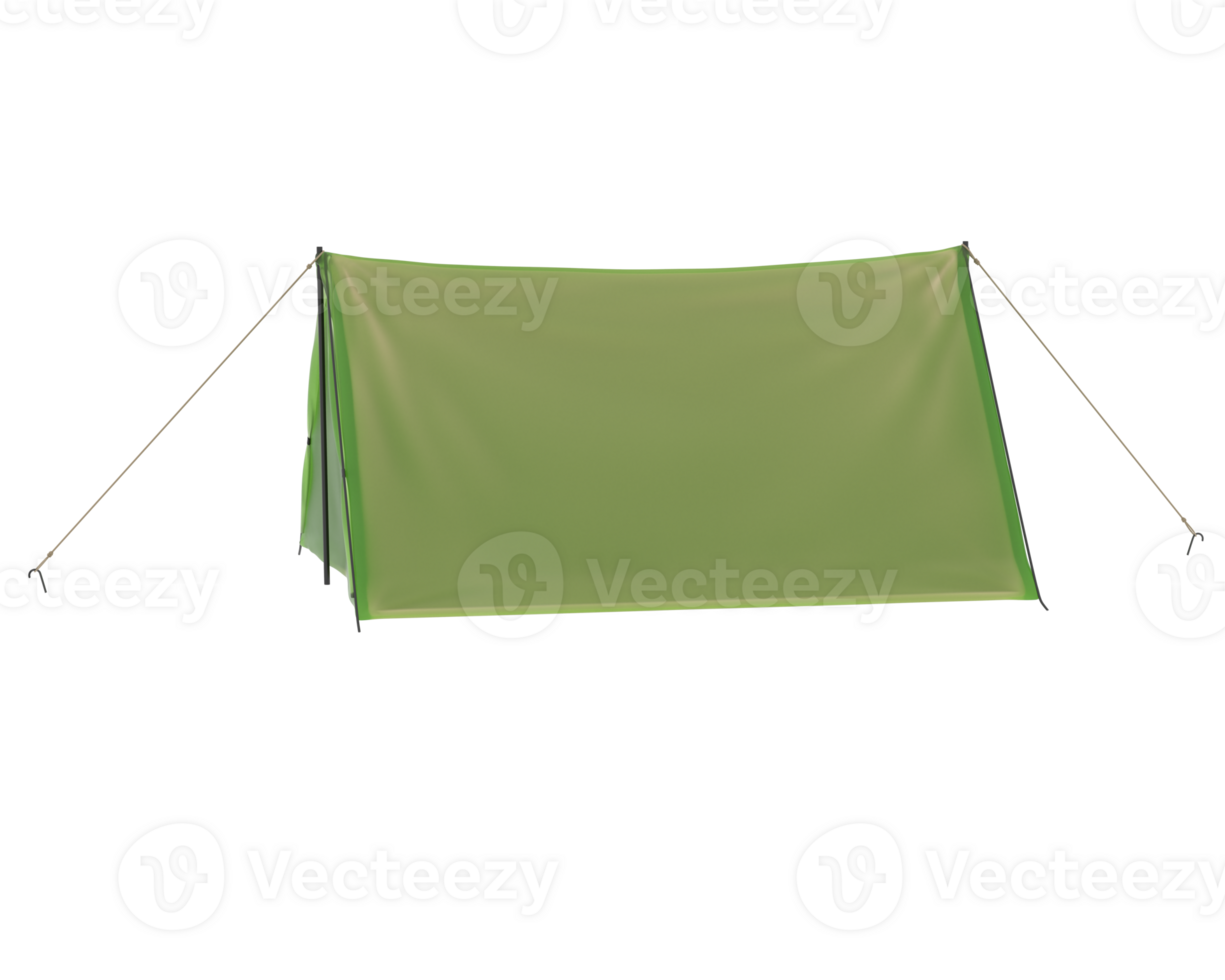 Camping tent isolated on background. 3d rendering - illustration png