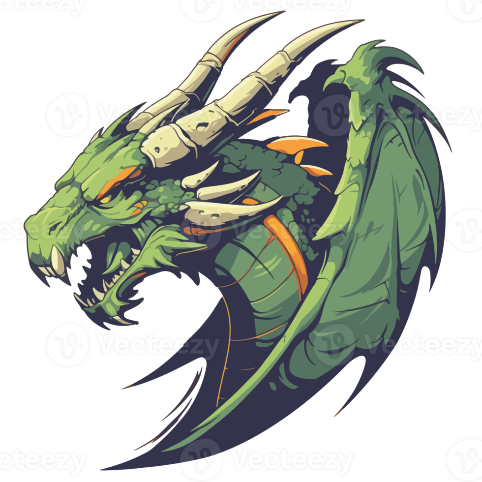 fire dragon head png