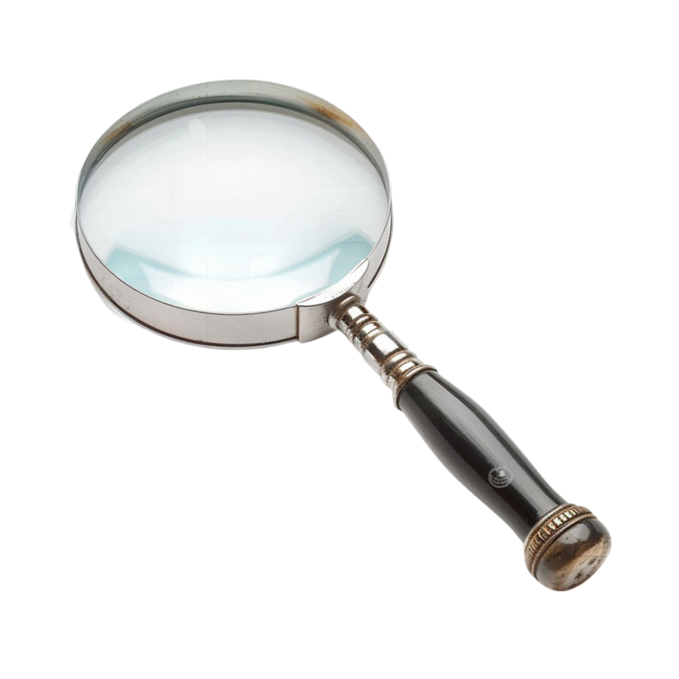 Magnifying glass on a transparent background png
