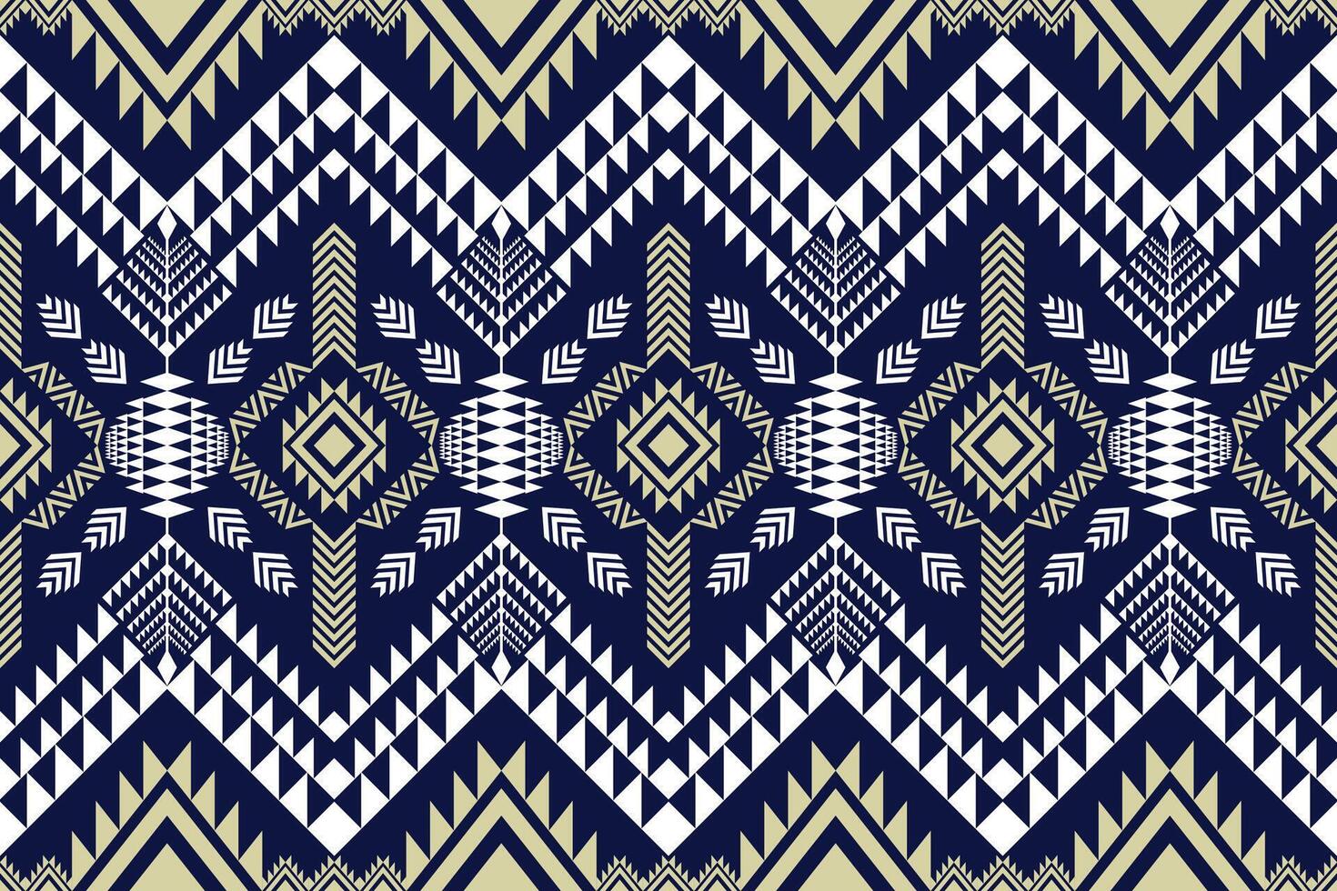 Geometric ethnic oriental traditional art pattern.Figure tribal embroidery style.Design for background,wallpaper,clothing,wrapping,fabric,element, illustration. vector
