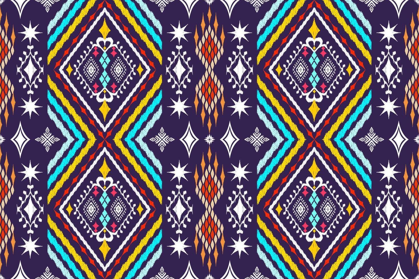 Geometric ethnic oriental traditional art pattern.Figure tribal embroidery style.Design for background,wallpaper,clothing,wrapping,fabric,element, illustration. vector