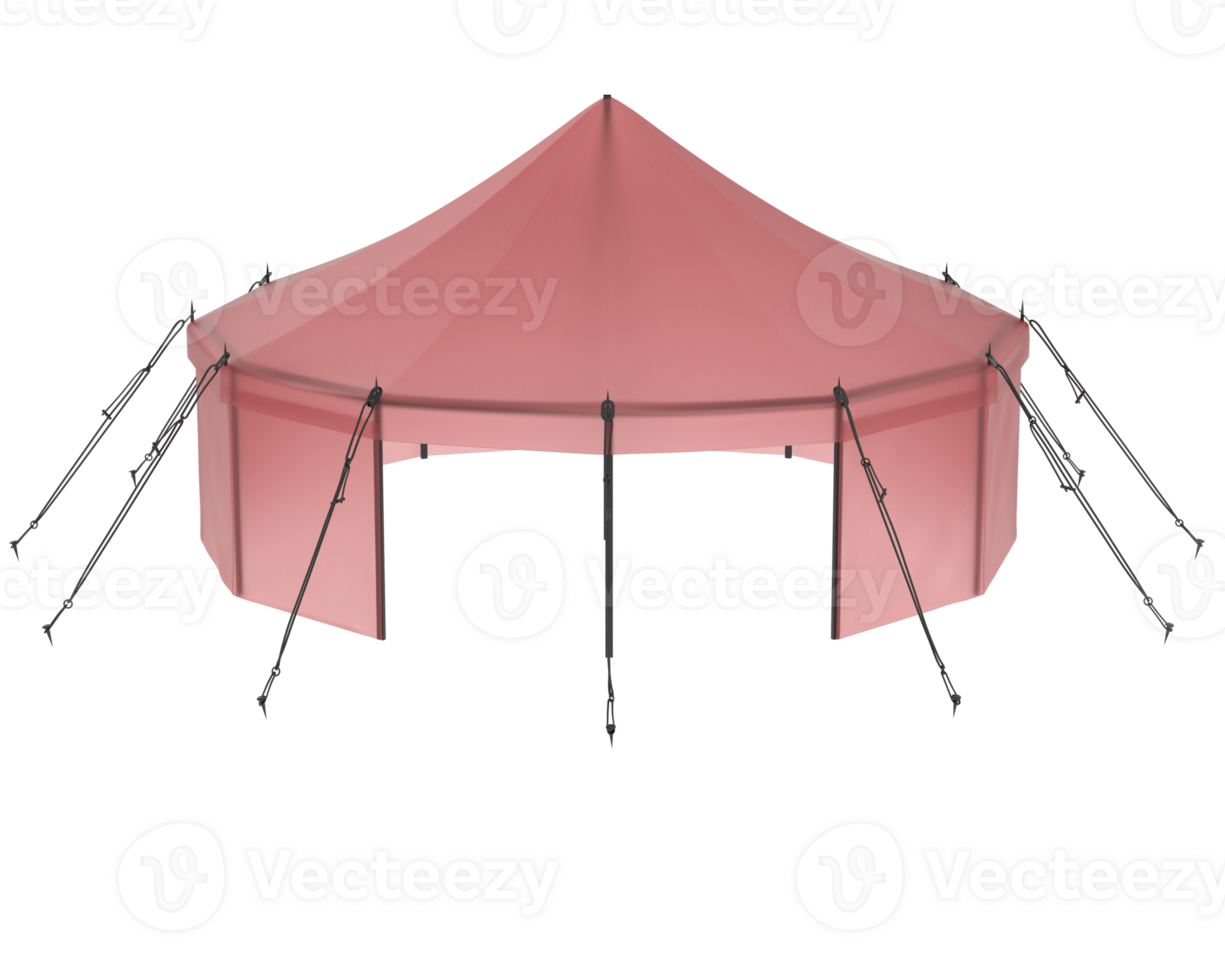 Circus tent isolated on background. 3d rendering - illustration png