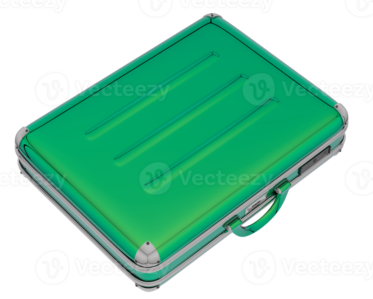 Suitcase isolated on background. 3d rendering - illustration png