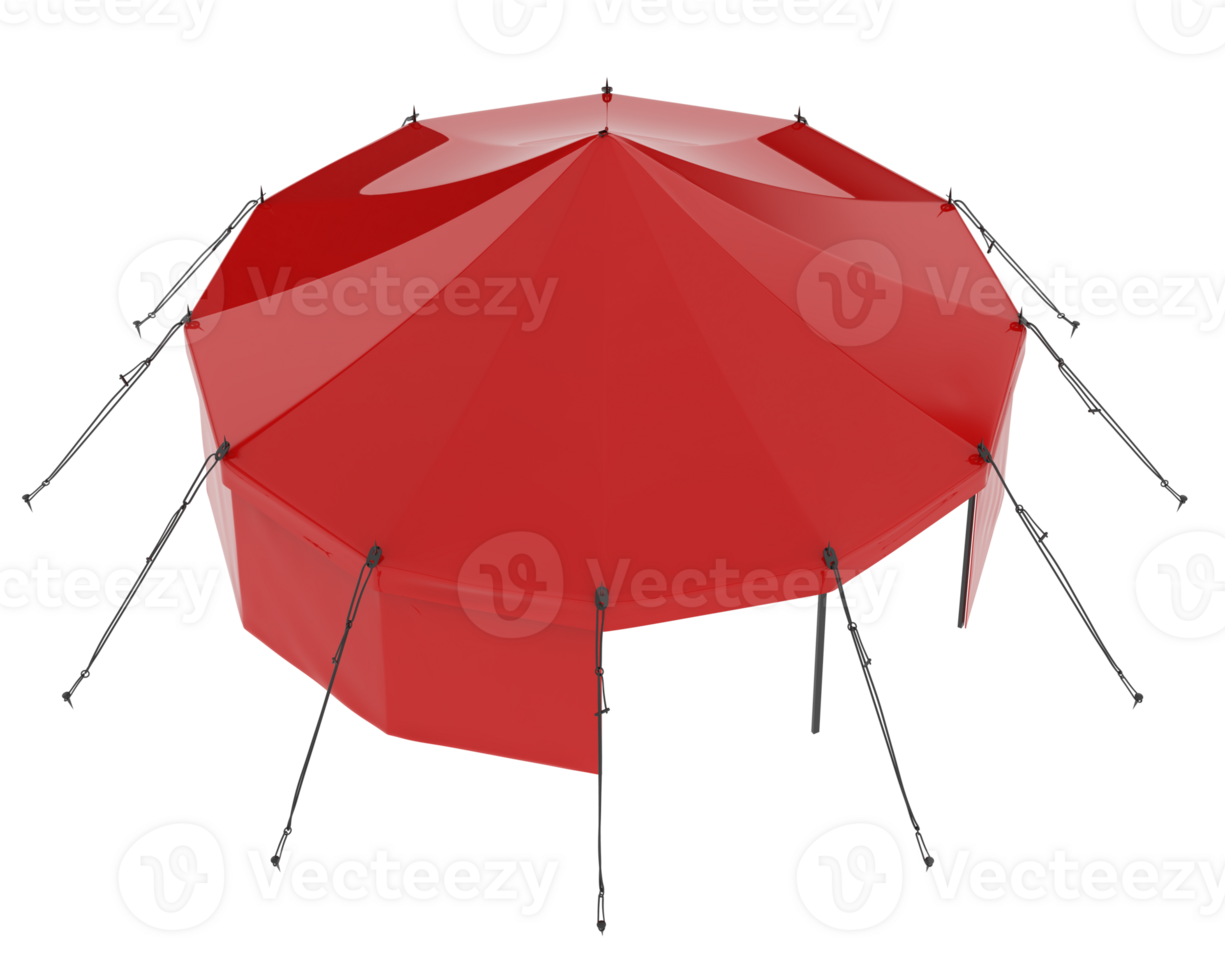 Circus tent isolated on background. 3d rendering - illustration png