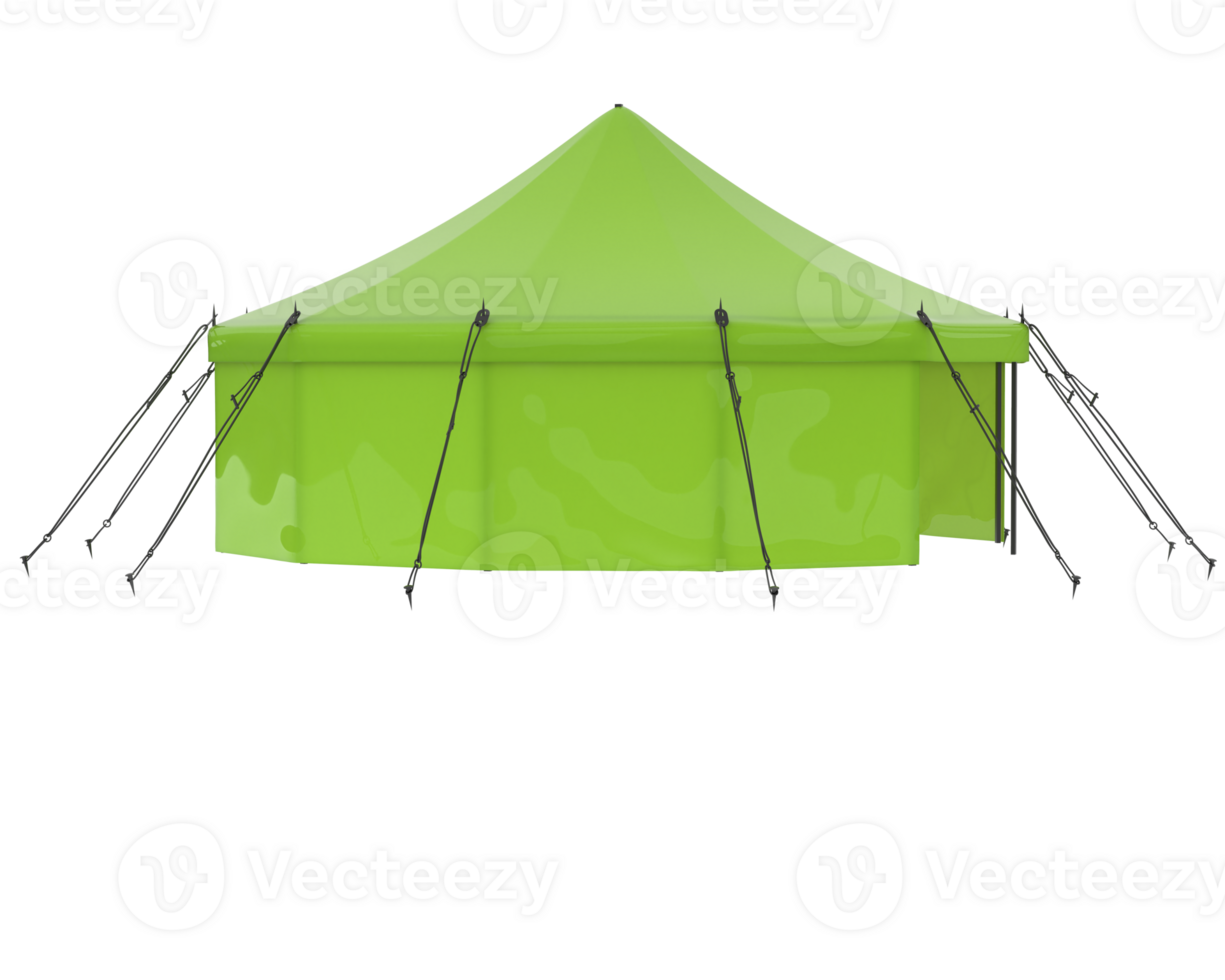 Circus tent isolated on background. 3d rendering - illustration png