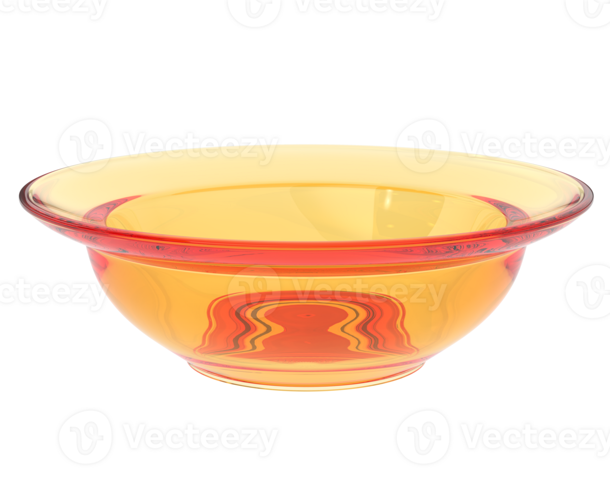 Serving bowl isolated on background. 3d rendering - illustration png