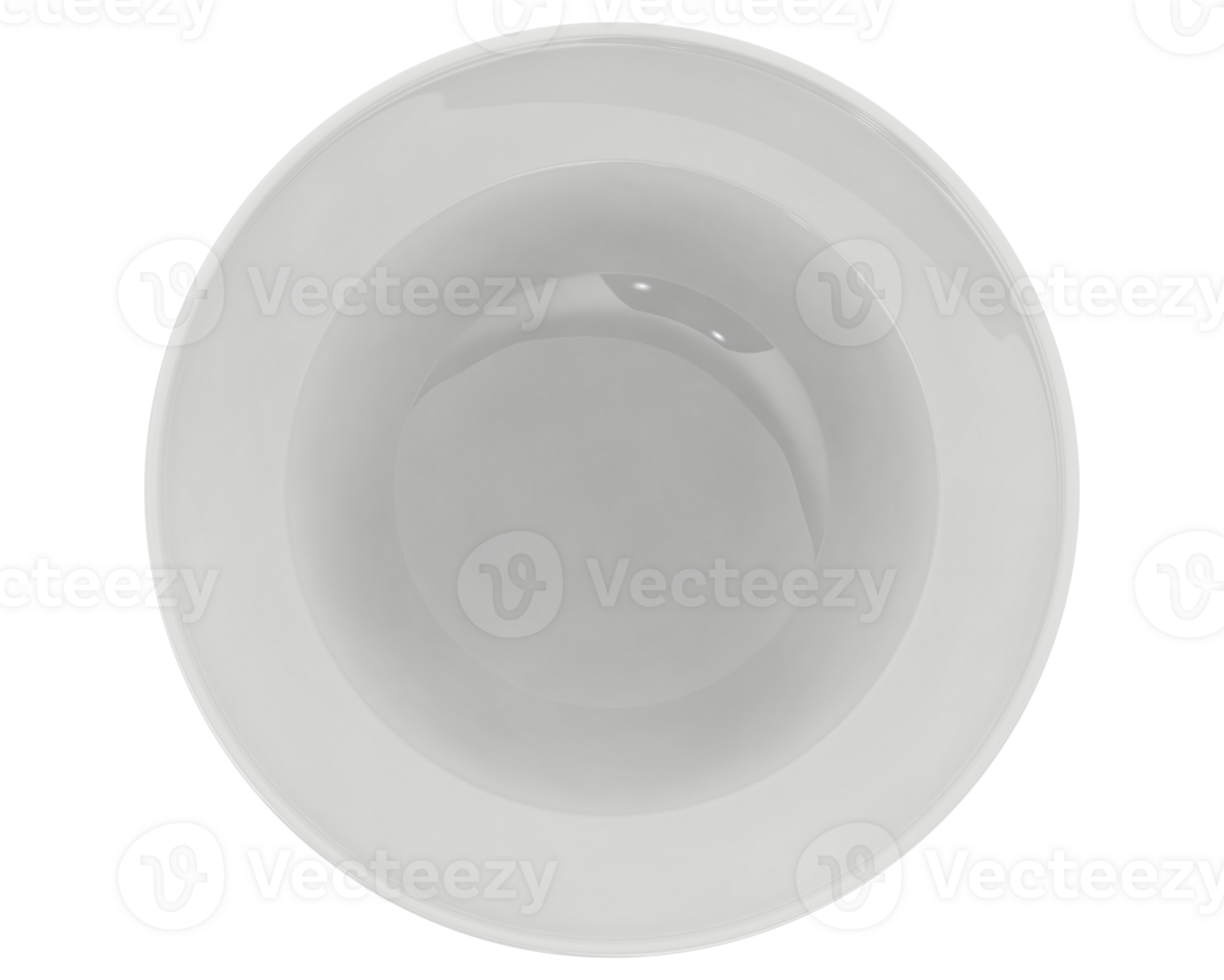 Serving bowl isolated on background. 3d rendering - illustration png