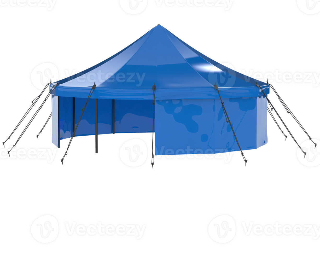 Circus tent isolated on background. 3d rendering - illustration png