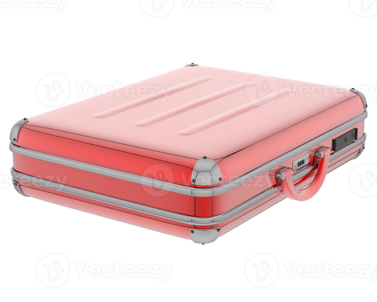 Suitcase isolated on background. 3d rendering - illustration png