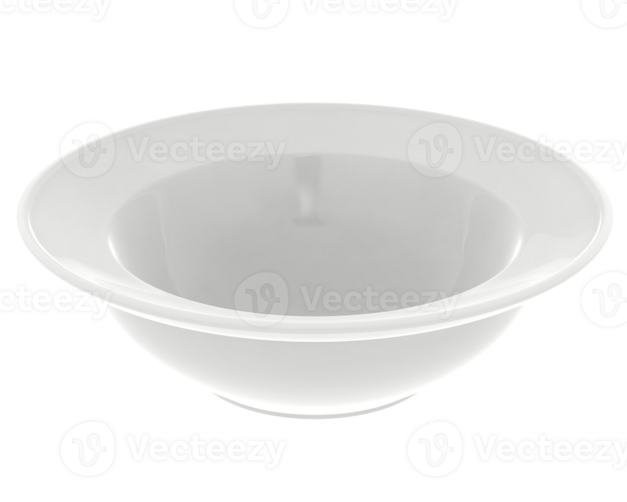 Serving bowl isolated on background. 3d rendering - illustration png