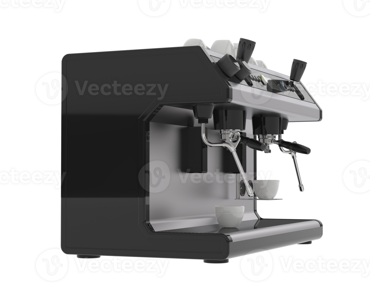 Coffee machine isolated on background. 3d rendering - illustration png