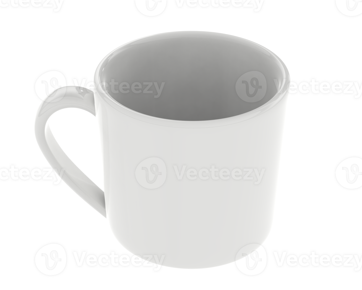 Coffee cup isolated on background. 3d rendering - illustration png