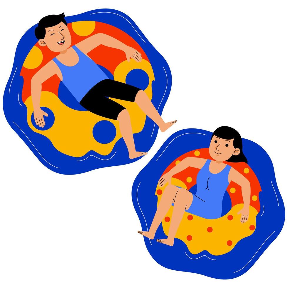 Summer Holiday People Illustration vector