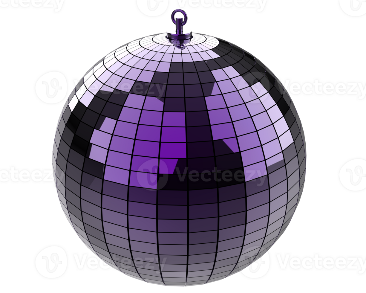 Disco ball isolated on background. 3d rendering- illustration png