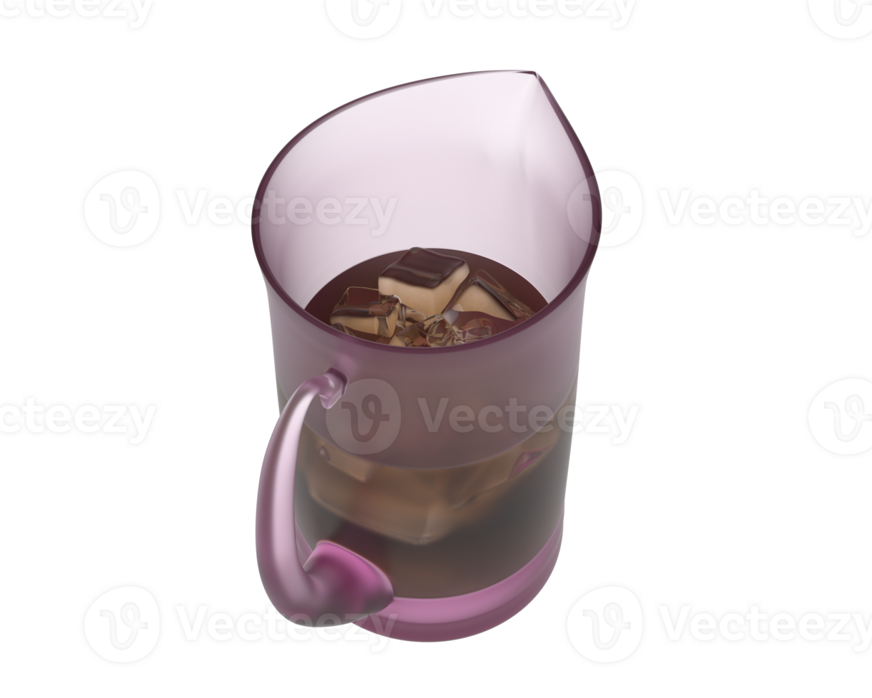 Water pitcher isolated on background. 3d rendering - illustration png