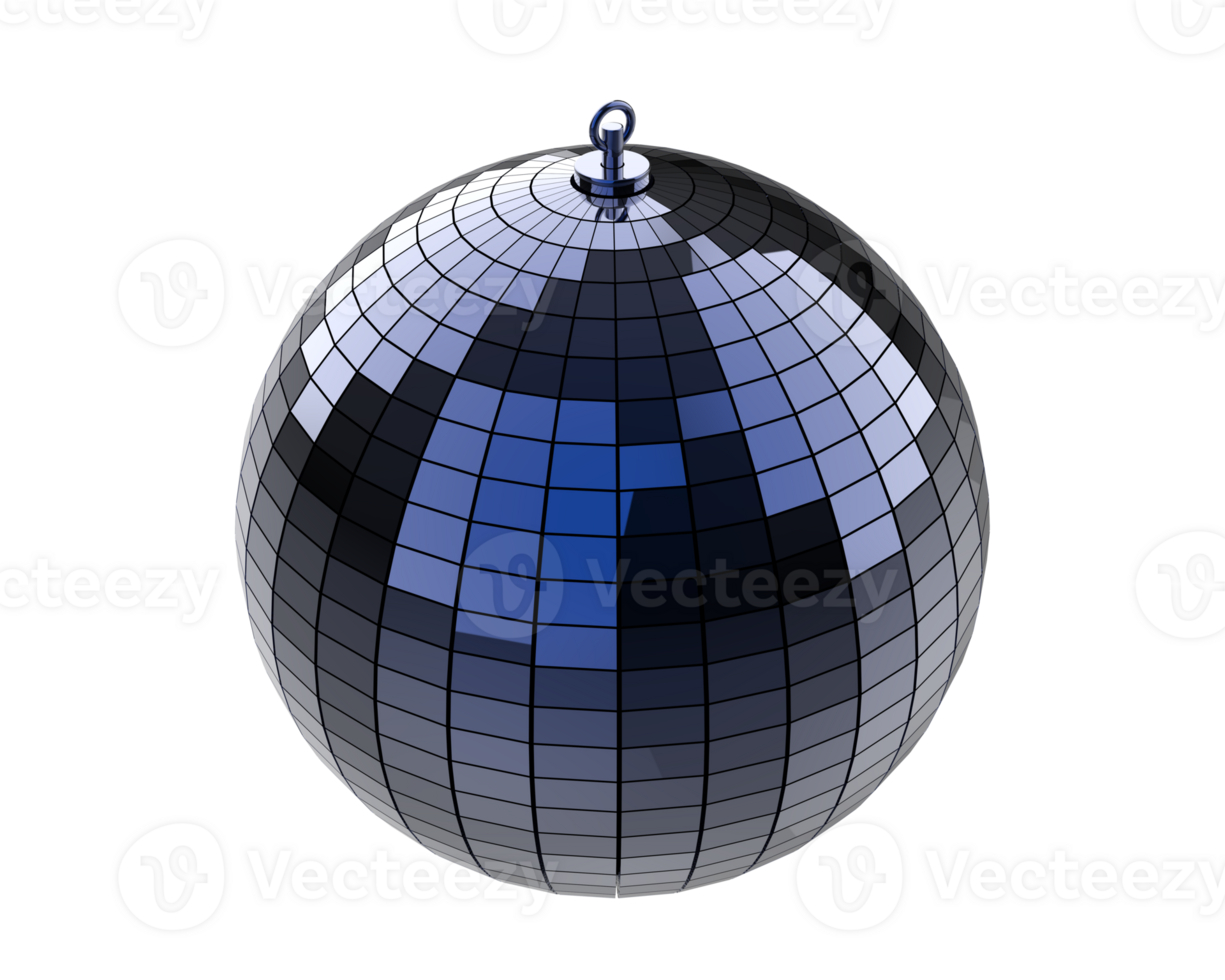 Disco ball isolated on background. 3d rendering- illustration png