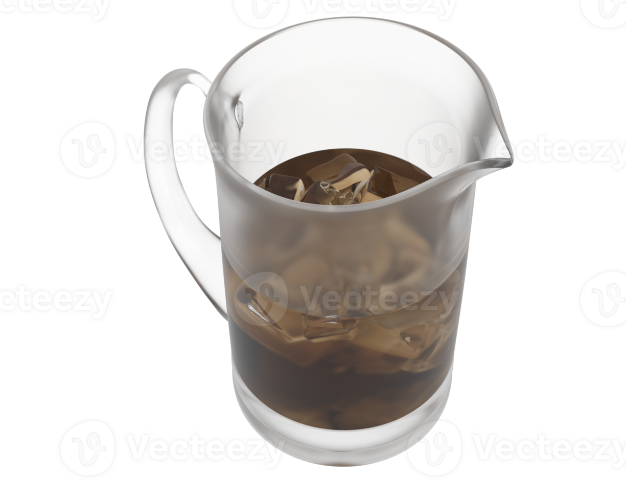 Water pitcher isolated on background. 3d rendering - illustration png