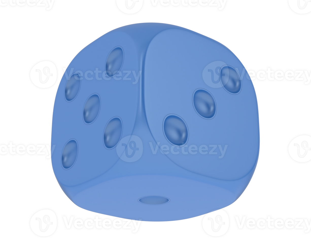 Dice isolated on background. 3d rendering - illustration png