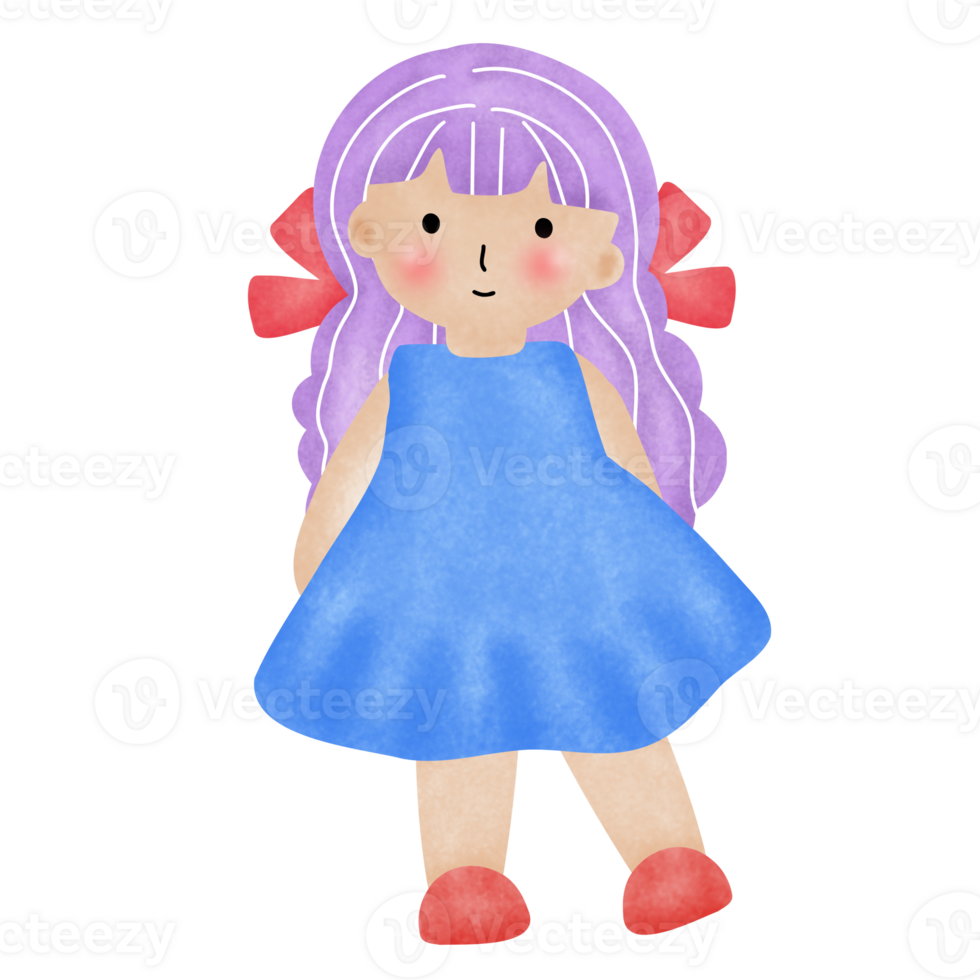 Cute little girl. png