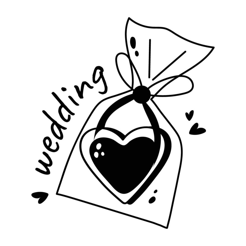Trendy Wedding Treat vector