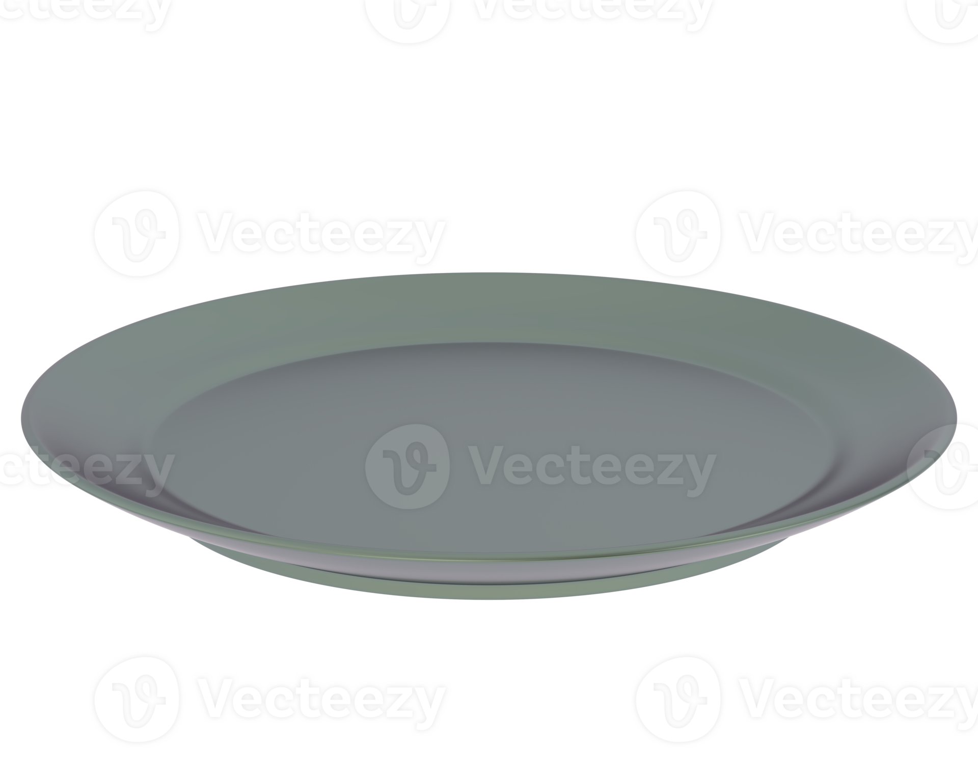 Serving plate isolated on background. 3d rendering illustration