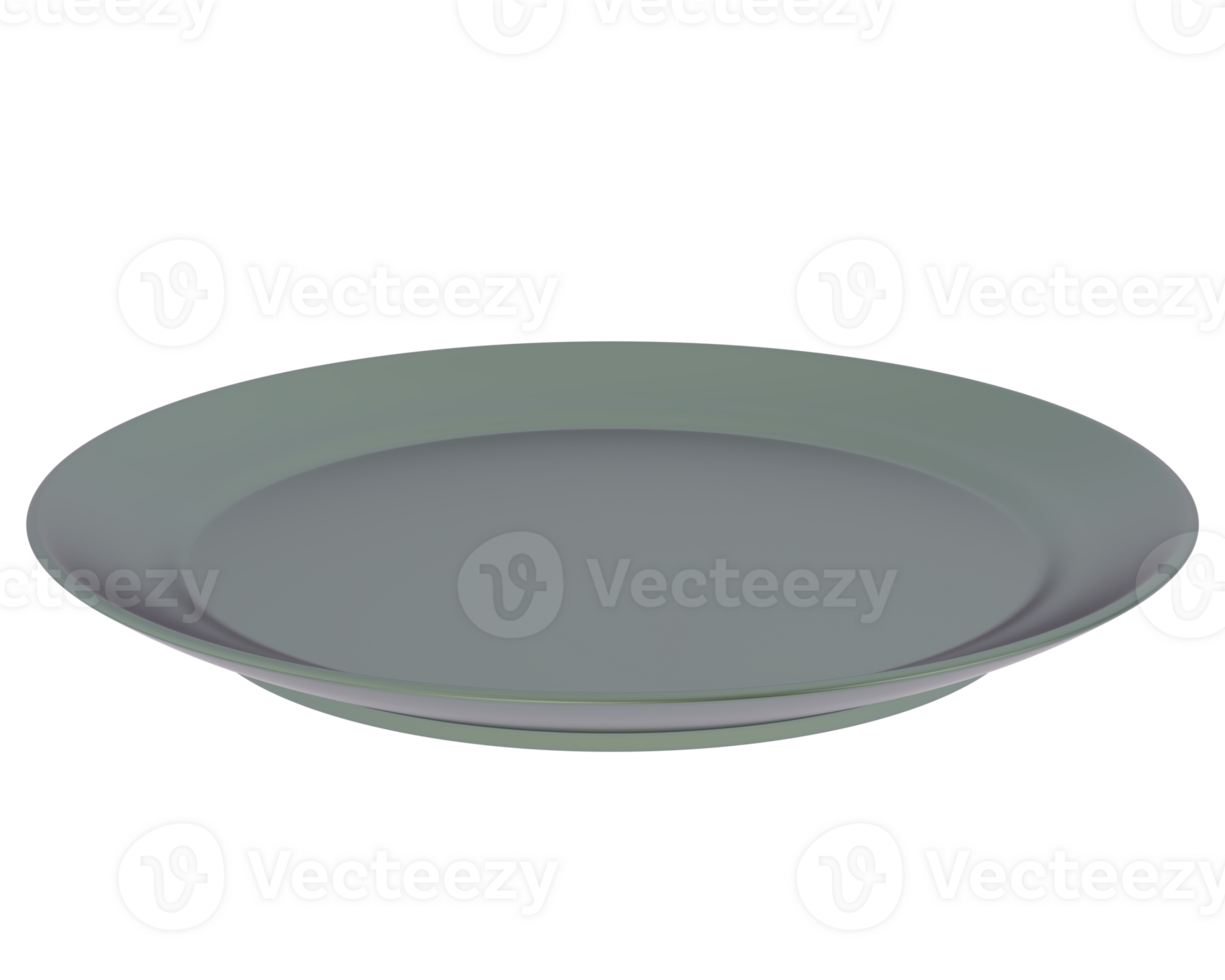 Serving plate isolated on background. 3d rendering - illustration png