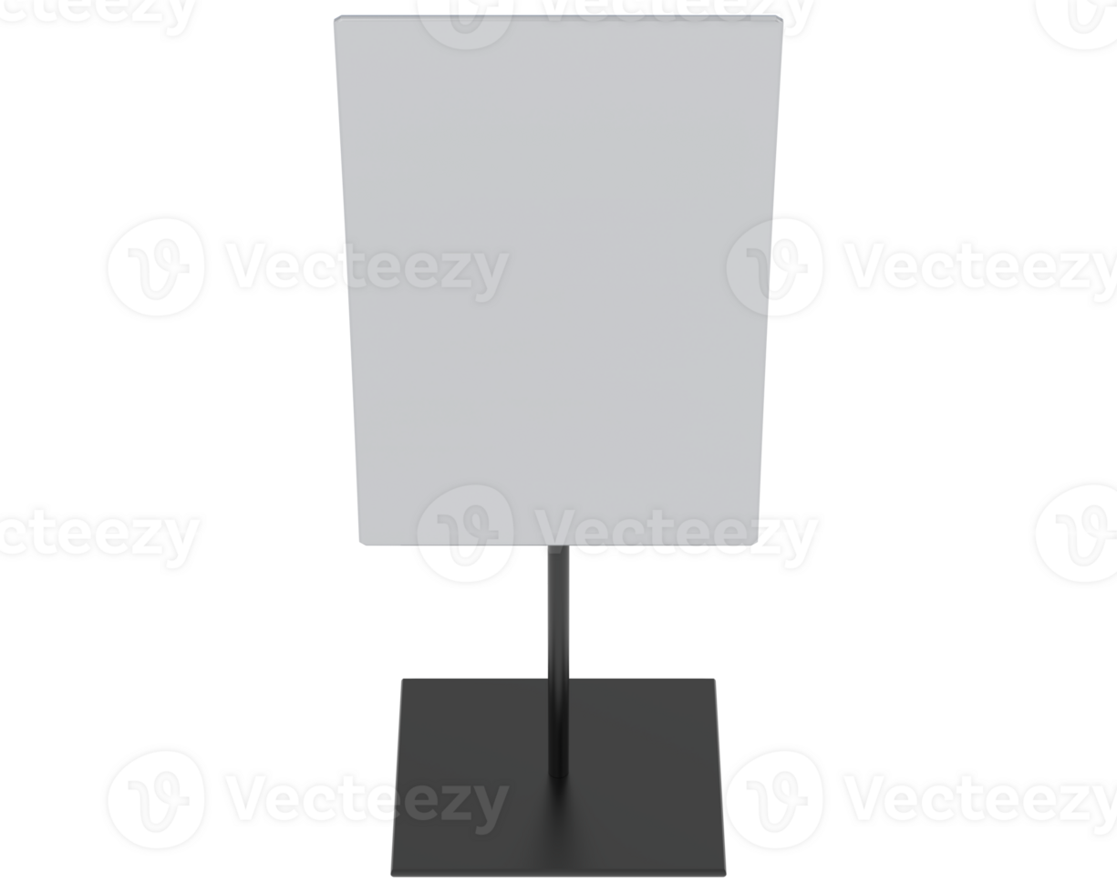 Curved tabletop display isolated on background. 3d rendering - illustration png