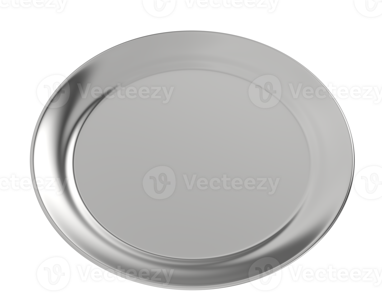 Serving plate isolated on background. 3d rendering - illustration png