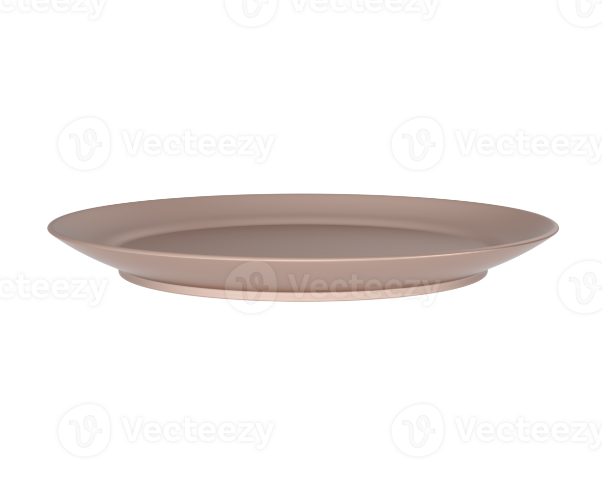 Serving plate isolated on background. 3d rendering - illustration png