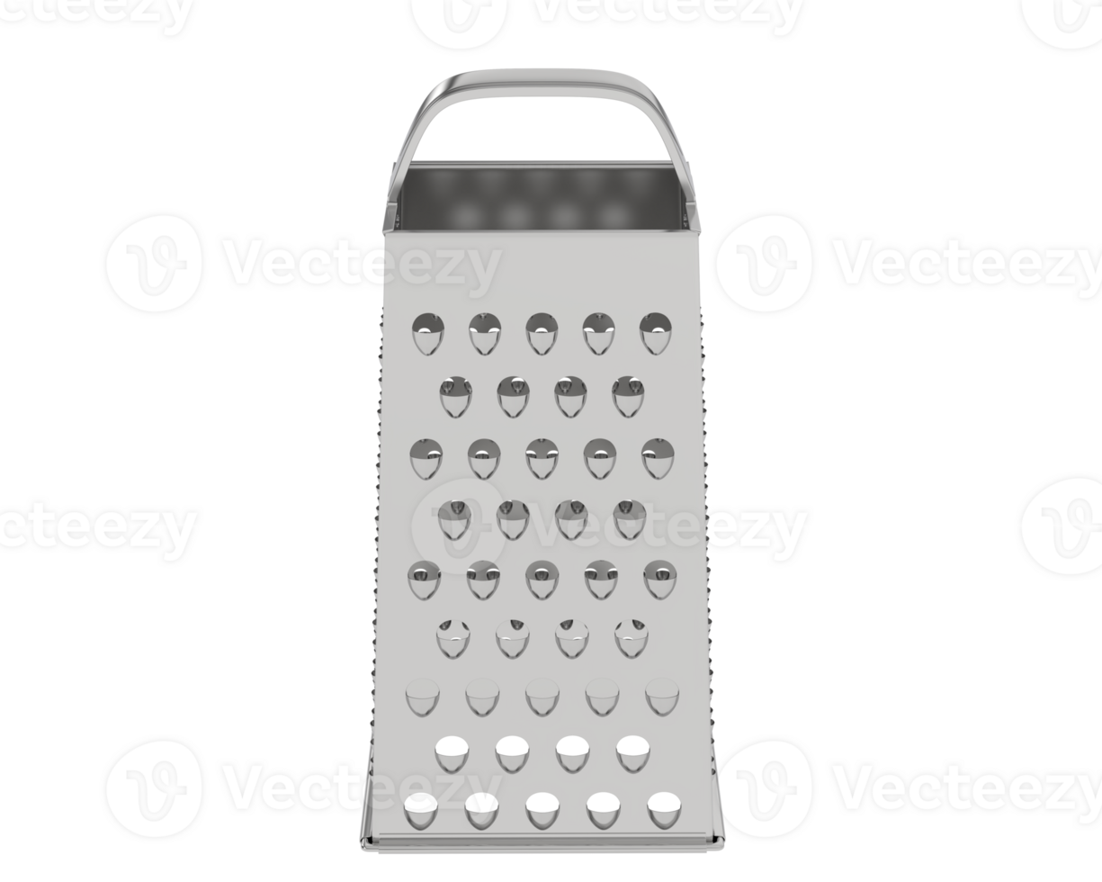 Cheese grater isolated on background. 3d rendering - illustration png