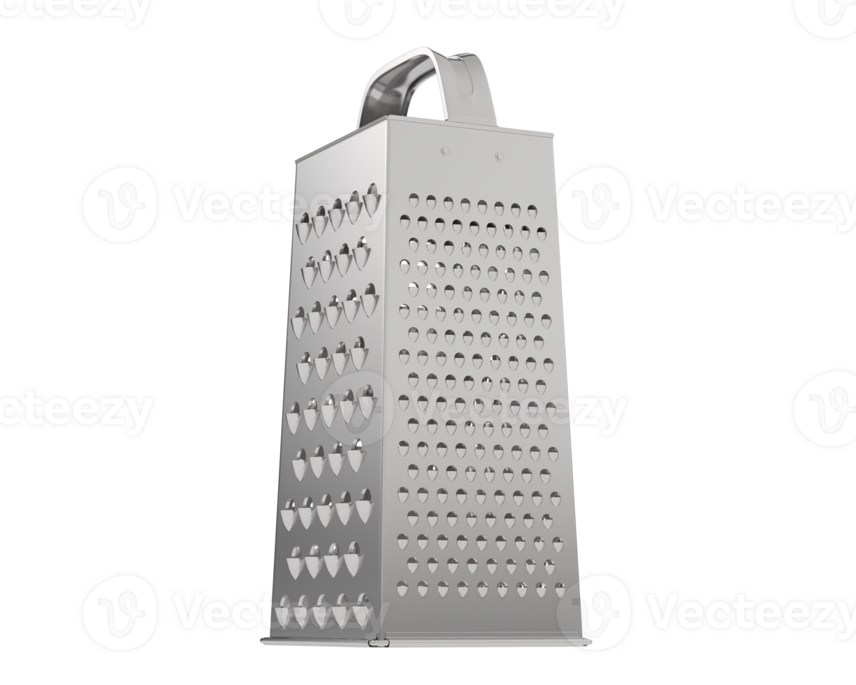 Cheese grater isolated on background. 3d rendering - illustration png