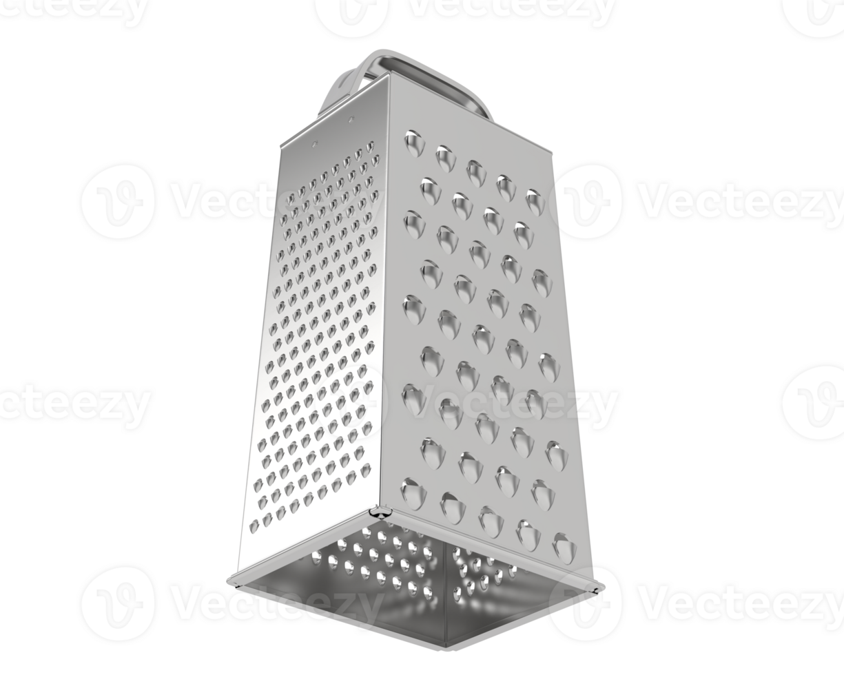 Cheese grater isolated on background. 3d rendering - illustration png