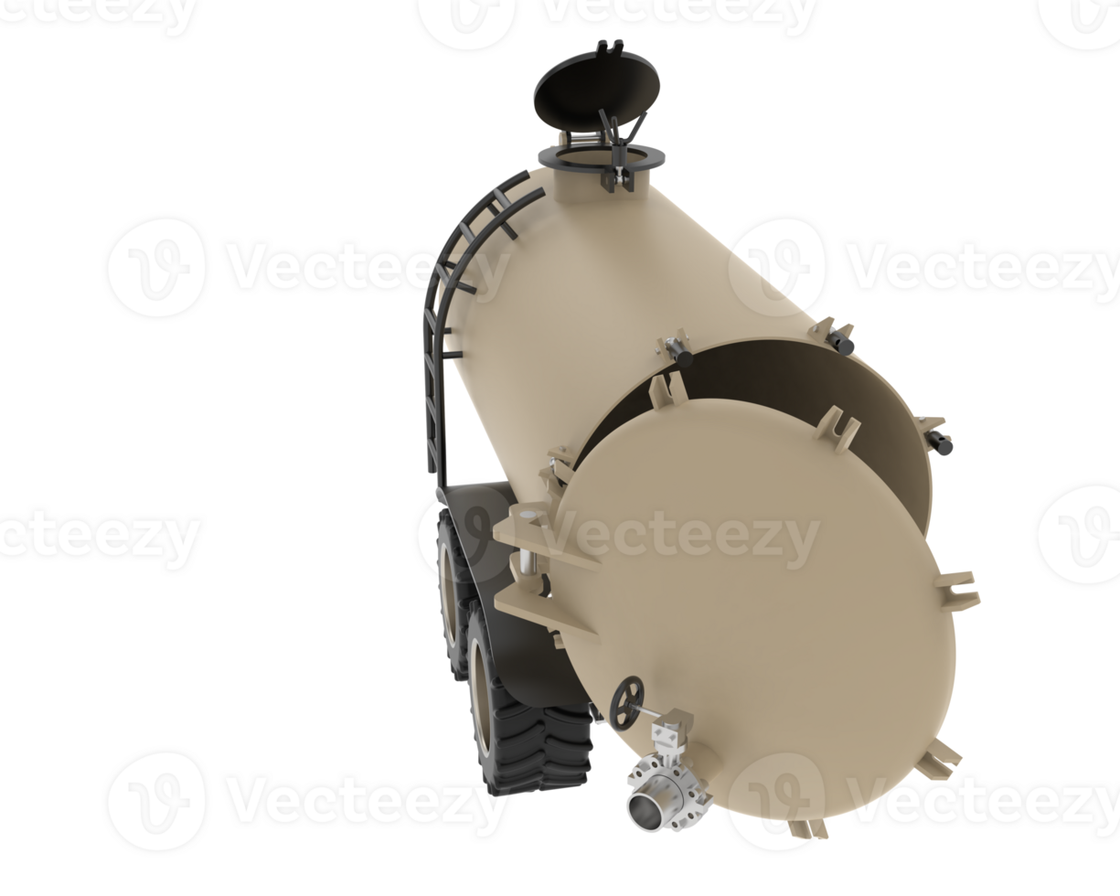 Fuel tank isolated on background. 3d rendering - illustration png