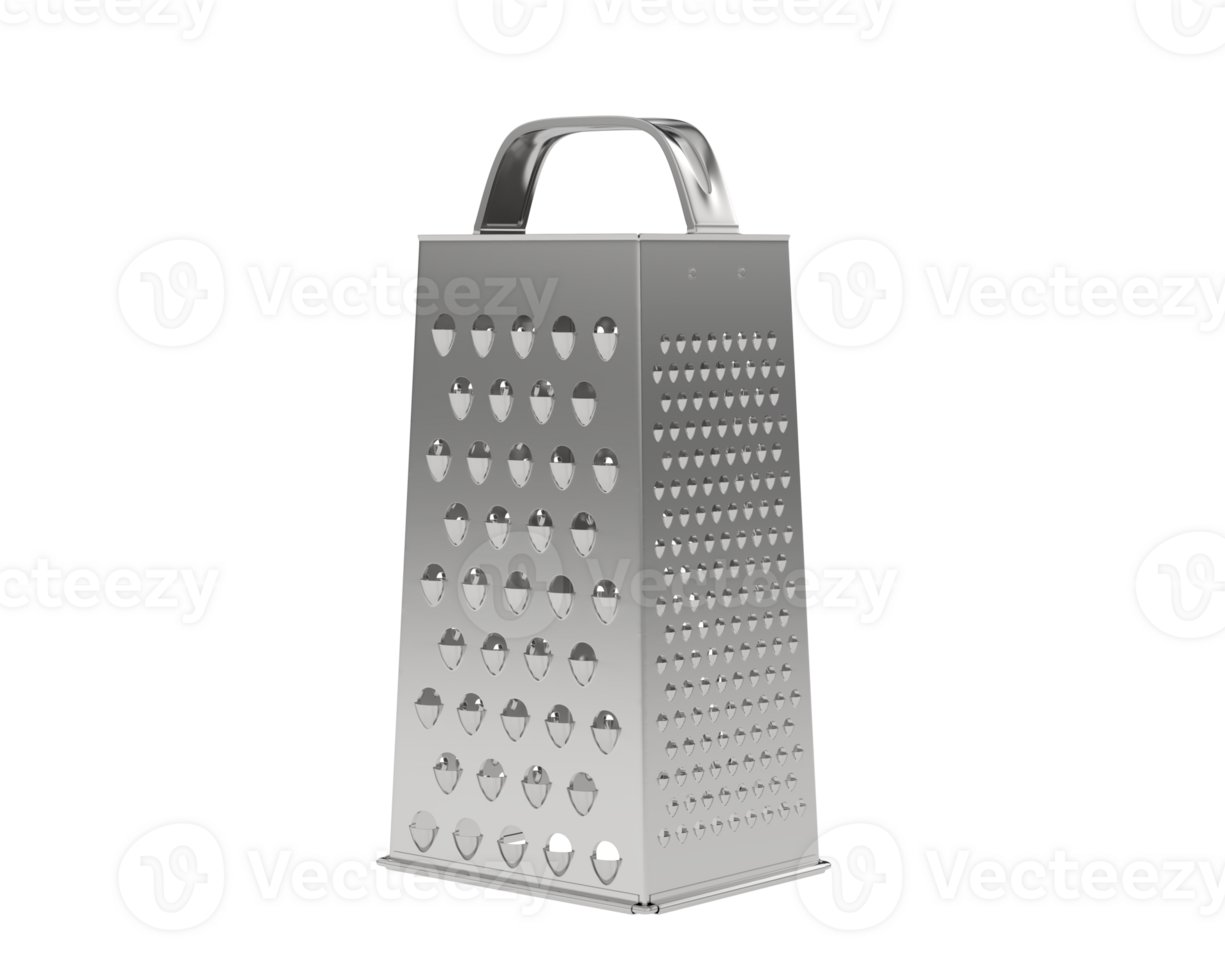 Cheese grater isolated on background. 3d rendering - illustration png