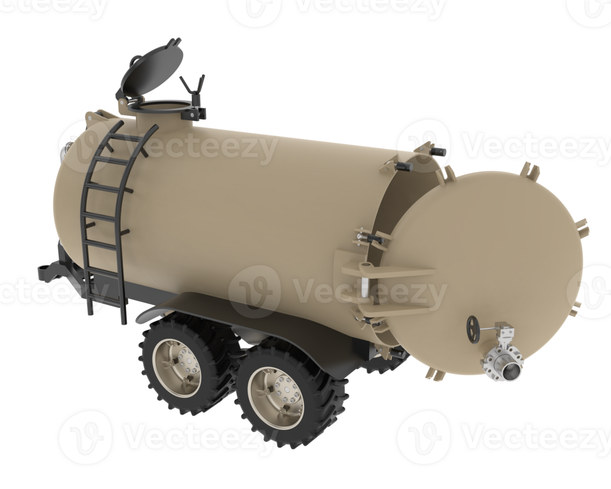 Fuel tank isolated on background. 3d rendering - illustration png